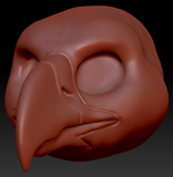 Gender Neutral Harpy Gryphon/Eagle Head Base