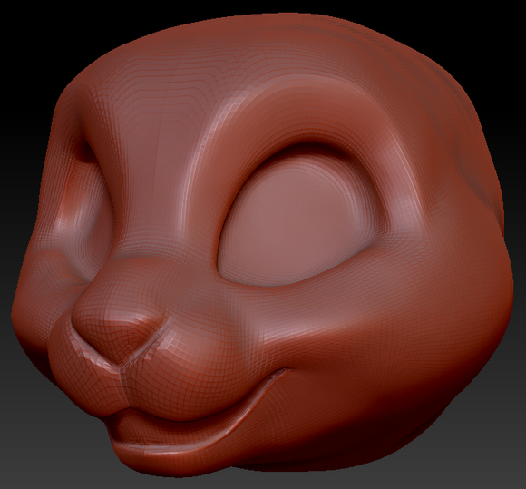 Western Kemono Bunny Static Jaw Head Base Variant 2