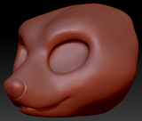 Western Kemono Black Bear Head Base