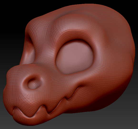 Gender Neutral Toony Wickerbeast Head Base Variant 1