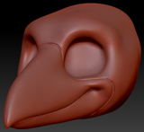 Gender Neutral Toony Bird Head Base Variant 6