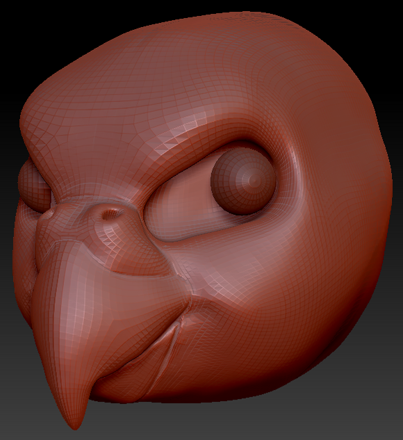 Realistic Budgie Head Base