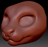 Feminine Ocelot Head Base