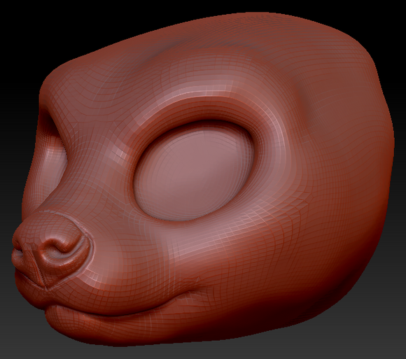 Western Kemono Fossa Head Base