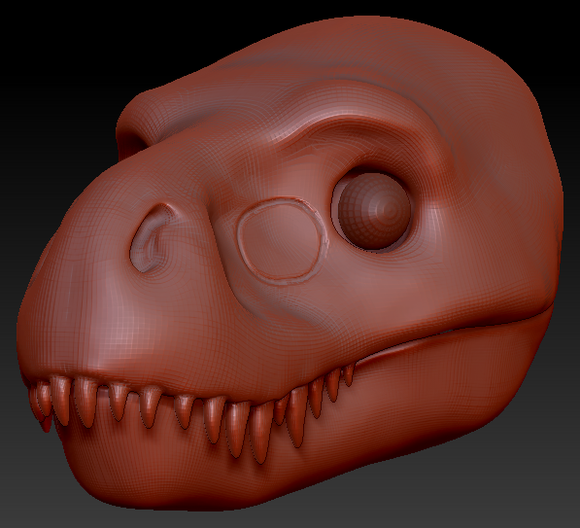 Realistic T-Rex Head Base