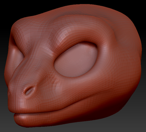 Western Kemono Raptor Head Base Variant 1