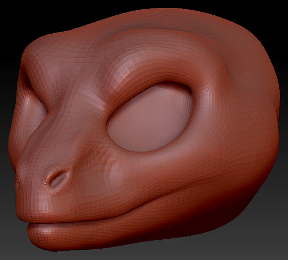 Western Kemono Raptor Head Base Variant 1