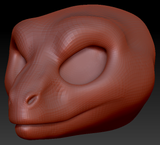 Western Kemono Raptor Head Base Variant 1