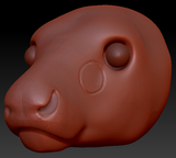 Realistic Caribou/Reindeer Head Base