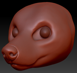 Realistic Fox Head Base