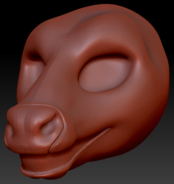Feminine Cow Static Jaw Head Base
