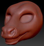 Feminine Cow Static Jaw Head Base