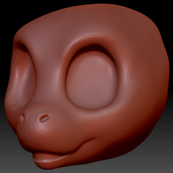Western Kemono Orca Static Jaw Head Base Variant 3