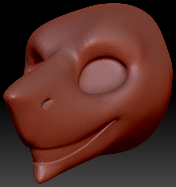 Gender Neutral Sergal Static Jaw Head Base
