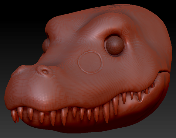 Realistic Alligator Head Base