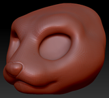 Western Kemono Mink Head Base
