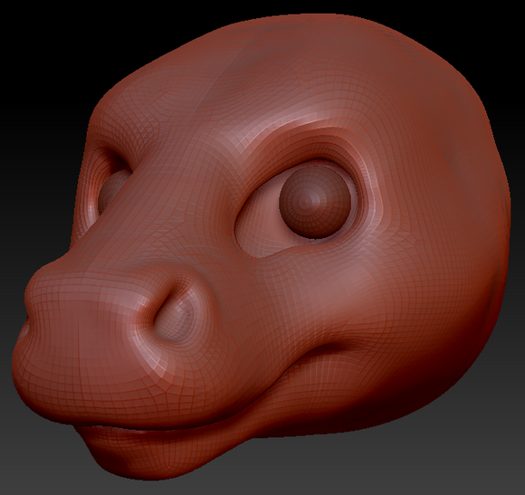 Realistic Angel Dragon Head Base