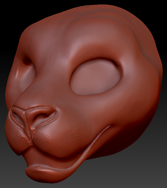 Gender Neutral Jaguar Static Jaw Head Base