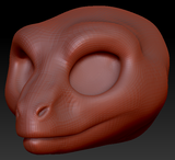 Western Kemono Raptor Head Base
