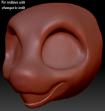 Avali Head Base Variant 2