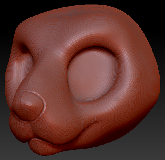 Western Kemono English Bull Terrier Head Base Variant 1