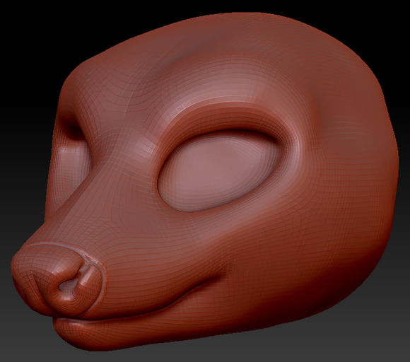 Feminine Opossum Head Base