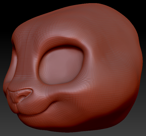 Feminine Toony Bunny Head Base Variant 2