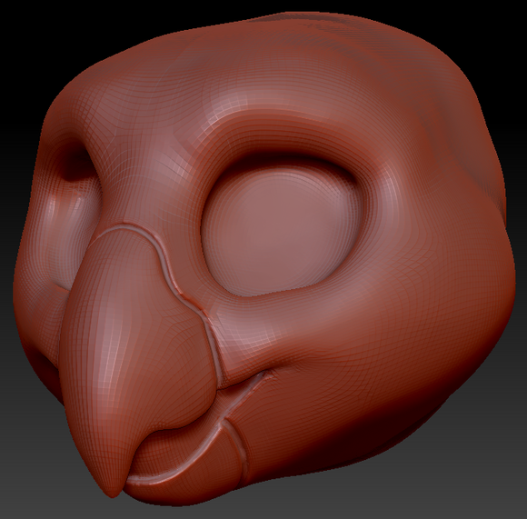 Western Kemono Quaker Parrot Static Jaw Head Base