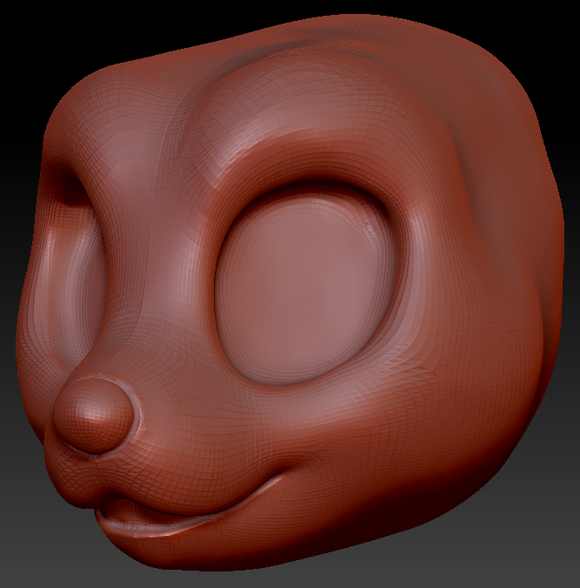 Western Kemono Canine Static Jaw Head Base Variant 3