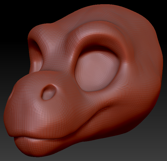 Feminine Toony T-Rex Head Base Variant 1