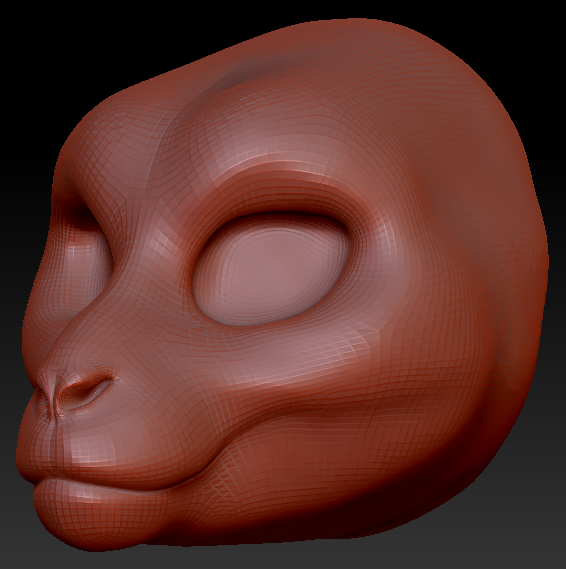 Feminine Macaque Head Base