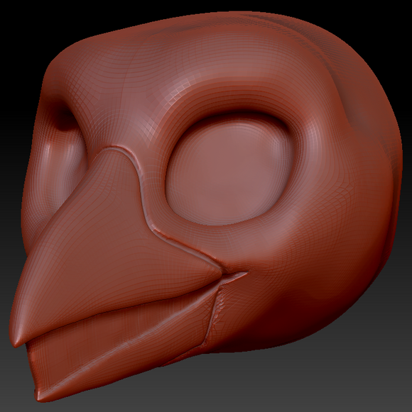 Western Kemono Raven Static Jaw Head Base