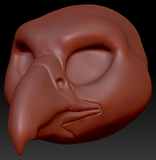 Feminine Falcon Head Base