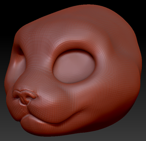 Gender Neutral Pallas Cat Head Base
