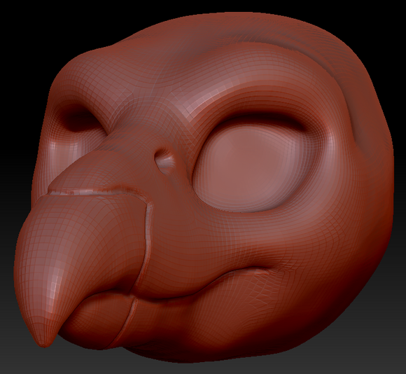 Feminine Condor Head Base
