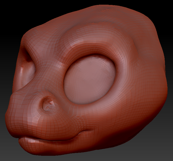 Western Kemono Long-nosed Angel Dragon Head Base Variant 3