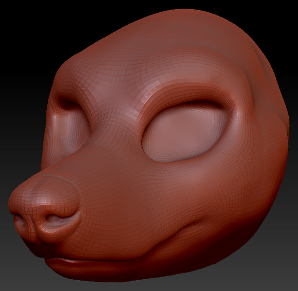 Feminine Borzoi Head Base