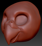 Gender Neutral Budgie Static Jaw Head Base