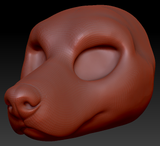 Feminine Doberman Head Base