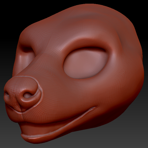 Feminine Hyena Static Jaw Head Base