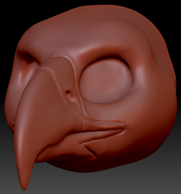 Gender Neutral Harris Hawk Head Base