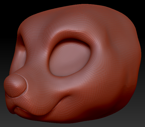 Western Kemono Golden Retriever Head Base