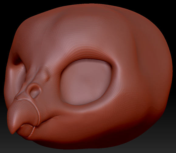 True Kemono Turkey Vulture Head Base
