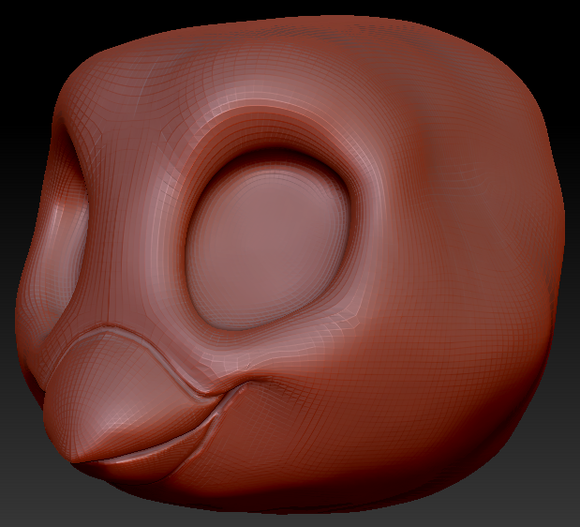 Kemono Toony Bird Head Base Variant 3