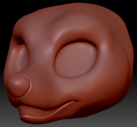 Western Kemono Fox Static Jaw Head Base Variant 2