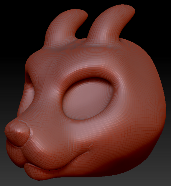 Western Kemono English Bull Terrier Head Base Complex Variant 1