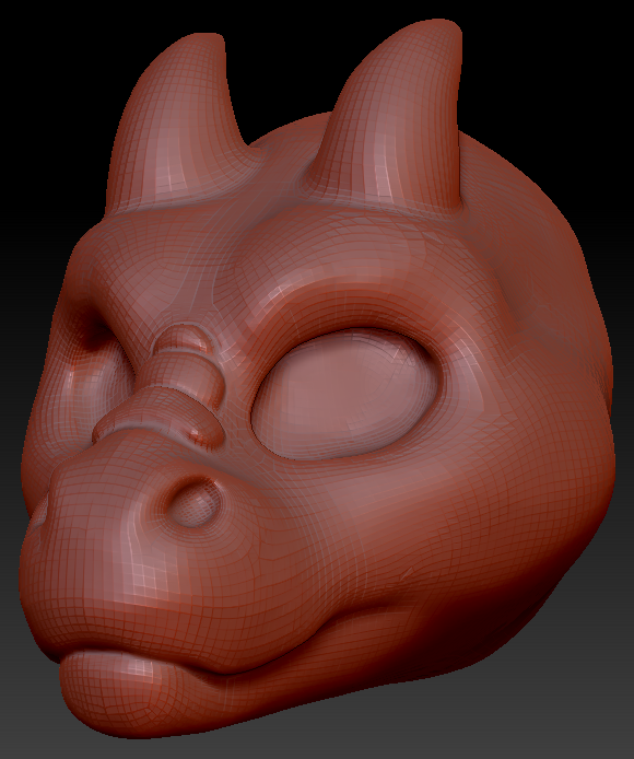 Gender Neutral Short-nosed Angel Dragon Head Base Complex Variant 1