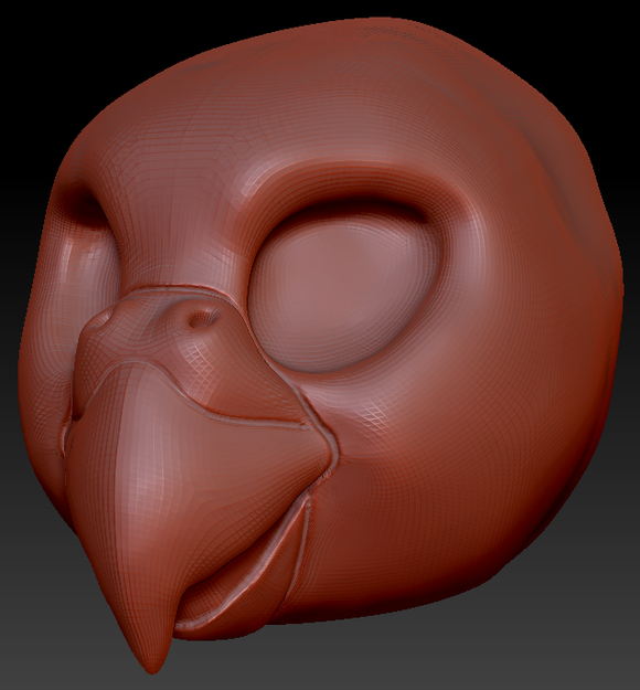Feminine Budgie Static Jaw Head Base
