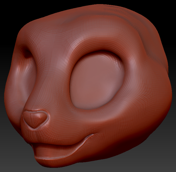Western Kemono Giant Panda Static Jaw Head Base