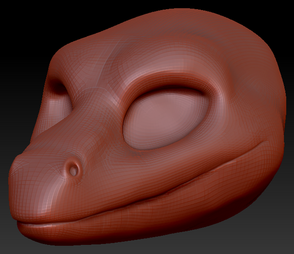 Feminine Anole Lizard Head Base